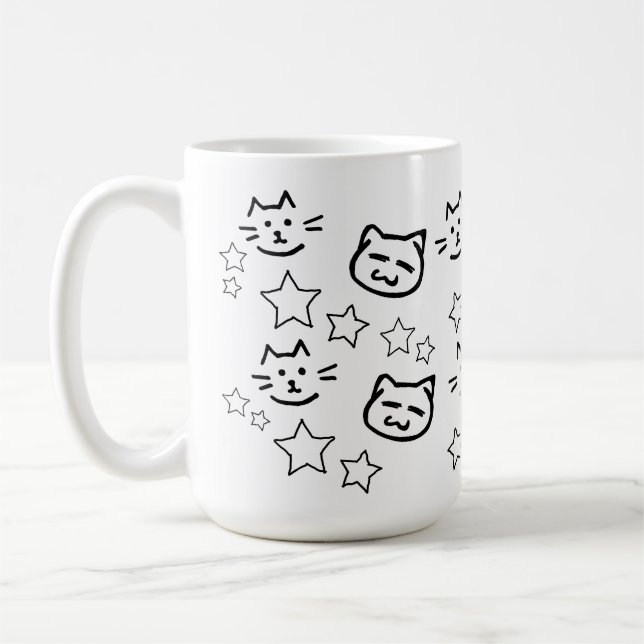 Mug Visage de Chat Noir (Gauche)