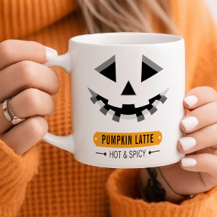 Mug Visage de Citrouille Mignon Halloween Personnalisa
