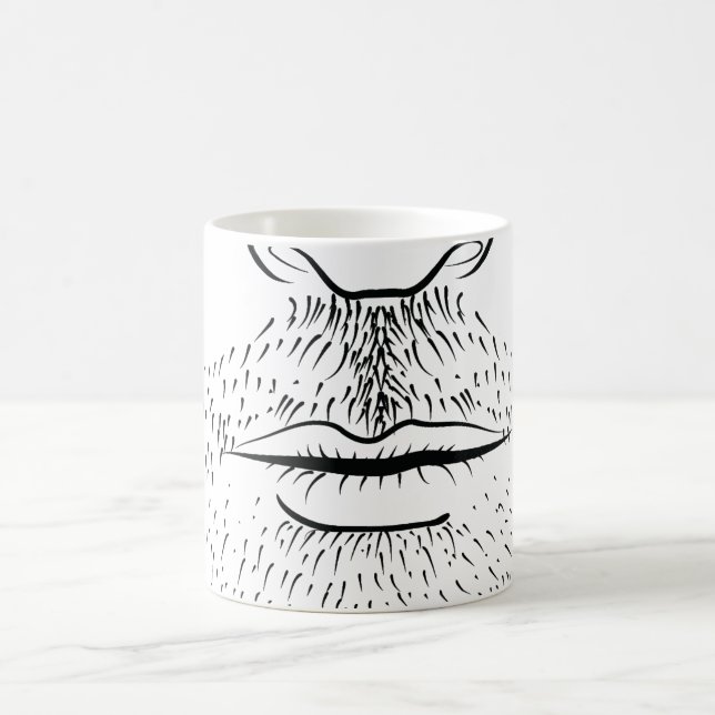 Mug Visage de la barbe des hommes (Centre)