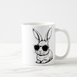 Mug Visage De Lapin Avec Sungles Pâques Jour Pour Les