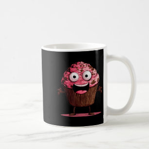 Mug Visage de muffin rose drôle pour cupcakes et muffi