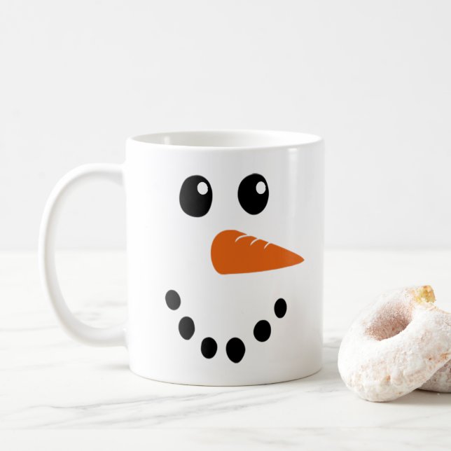 Mug Visage de neige (Avec donut)