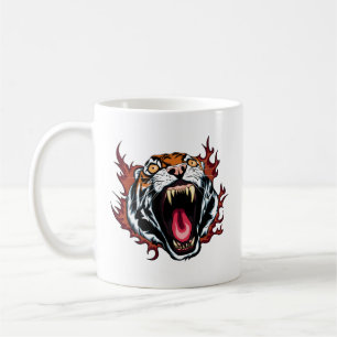 Mug Visage de tigre en colère