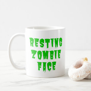 Mug Visage de zombie au repos - Drôle d'Halloween 2022