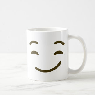 Mug Visage drôle souriant d'un air affecté d'émoticône
