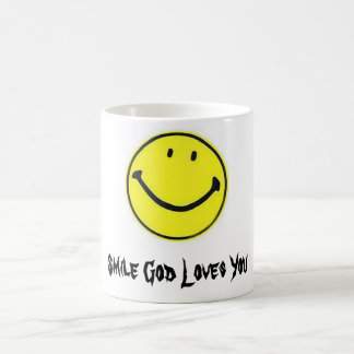 Mug visage heureux, amours de Dieu de sourire vous