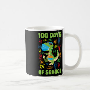 Mug Visage Masque Amusant 100 Jours De Garçons D'École