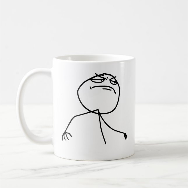 Mug Visage Meme de rage de Yea de F (Gauche)
