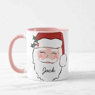 Mug Visage Père Noël personnalisé   Ho, Ho, Ho