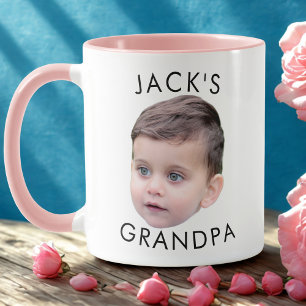 Mug Visage personnalisé, anniversaire de grand-père