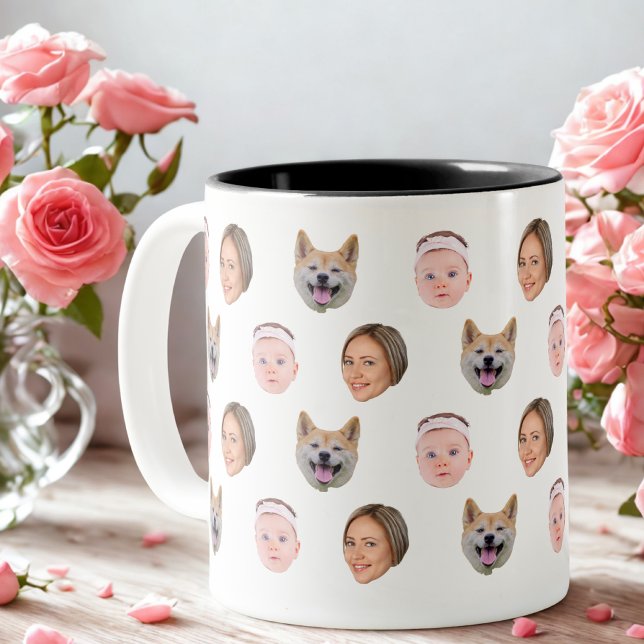Mug Visage Personnalisé, Mug Photo Personnalisé, C (Créateur téléchargé)