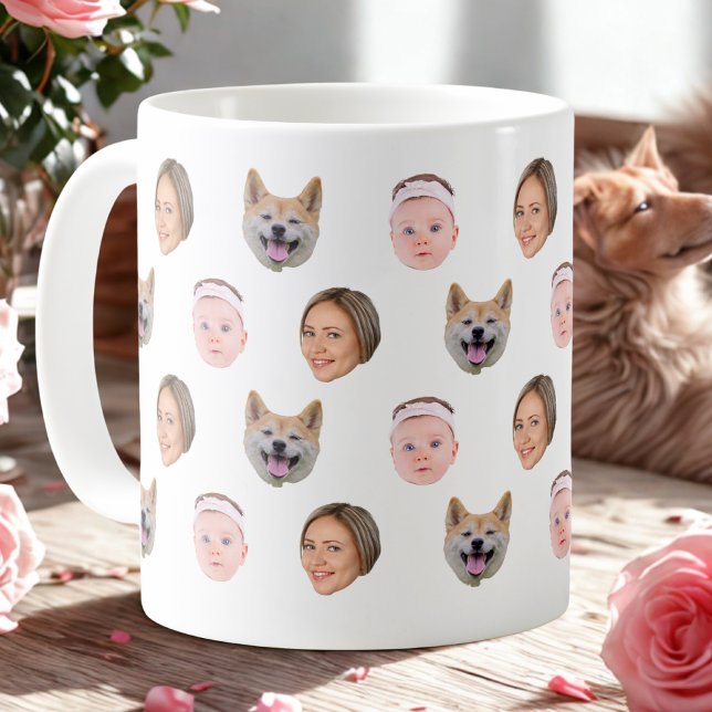 Mug Visage Personnalisé, Mug Photo Personnalisé, C (Créateur téléchargé)