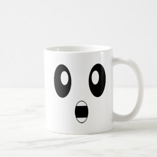 Mug Visages confus étonnés d'émoticône choqués par
