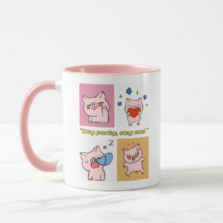 Mug visages de citation de cochon