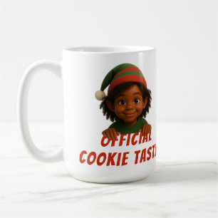 Mug Visages d'elfe drôles   Testeur de cookies officie