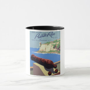 Mug Visite de la forteresse El Morro, Porto Rico, Vieu