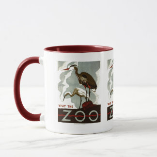 Mug Visitez le zoo - l'affiche de WPA -