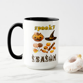 Mug visuel de la saison effrayante, Joyeux Halloween 