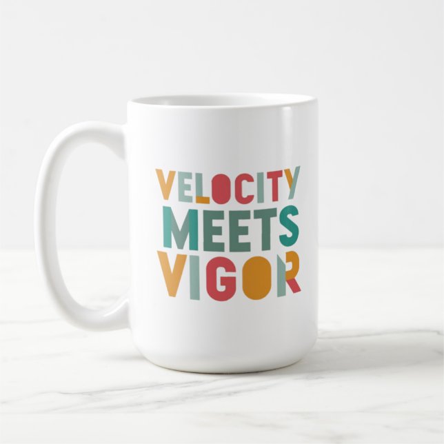 Mug Vitesse et force : une conception dynamique (Gauche)
