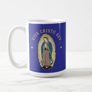 Mug Viva Cristo Rey Catholique Notre Dame Guadalupe