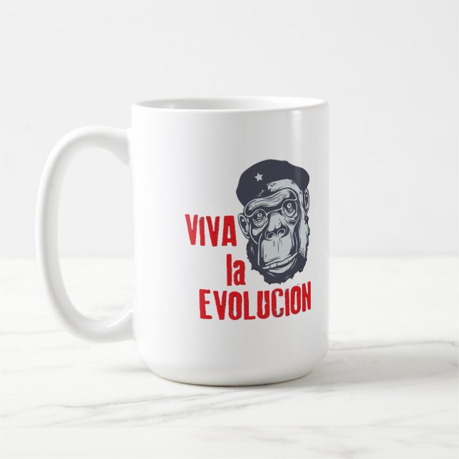 Mug "Viva la Evolucion" (Long Live Evolution). (Gauche)