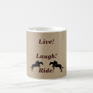 Mug Vivant ! Rire ! Cheval de tour