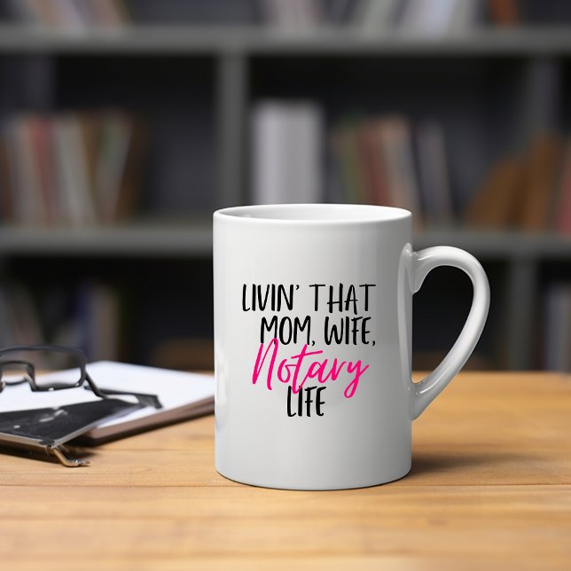 Mug Vivre Cette Maman Femme Vie Notaire Musique (Créateur téléchargé)