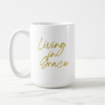 Vivre dans Grace Classic Mug, 15 oz