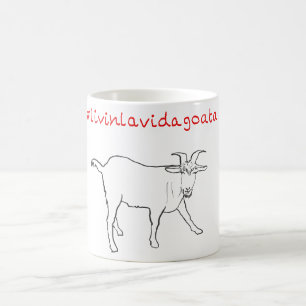 Mug Vivre La Vie Chèvre Dessin de Chèvre Drôle et Mign