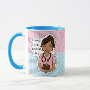 Mug Vivre la vie de l'épouvantail   Humour professionn