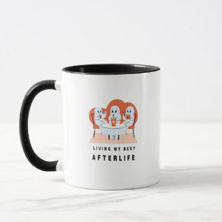 Mug vivre mon meilleur après-vie - café