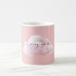 Mug Vivre sur un nuage rose