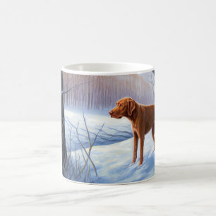 Mug Vizla Qu'il neige Noël