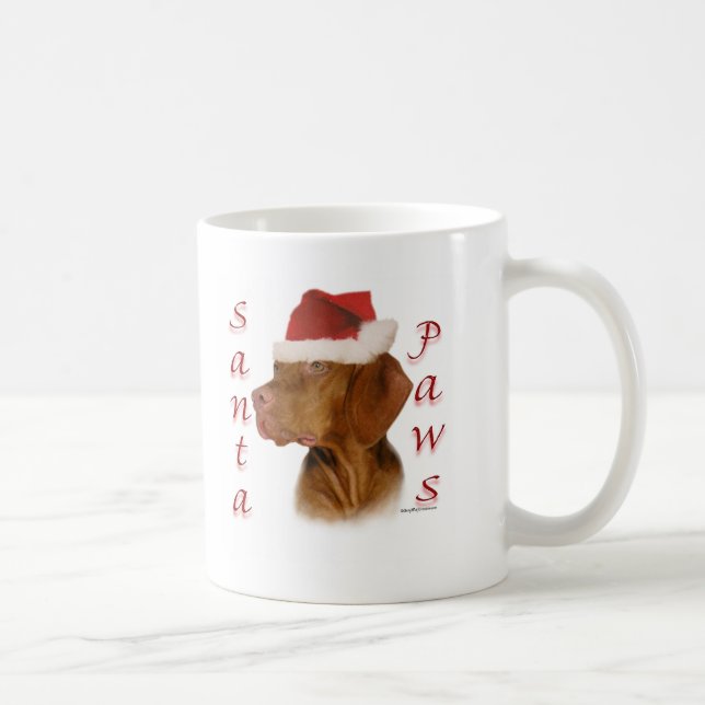 Mug Vizsla Père Noël Paws (Droite)