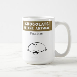 Mug VM8577 Vimrod "chocolat est la réponse "