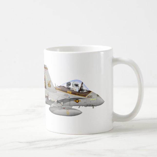 Mug VMFA323 la mort Rattlers attaquent (Droite)