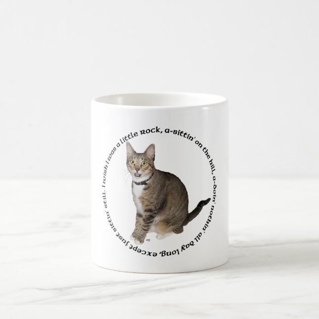 Mug Voeux de chat Tabby (Centre)