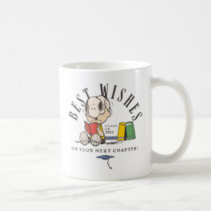 Mug Vœux de fin d'études Peanuts Snoopy lisant