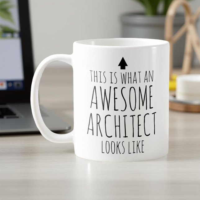 Mug Voici à quoi ressemble un architecte génial (Créateur téléchargé)
