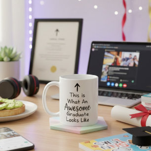 Mug Voici à quoi ressemble un super diplômé Drôle