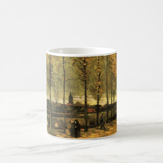 Mug Voie avec peupliers par Vincent van Gogh (Centre)