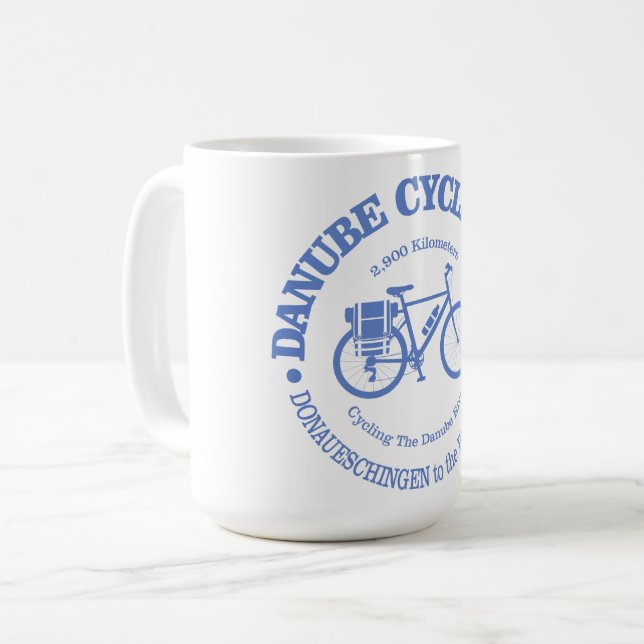 Mug Voie cyclable du Danube (cyclisme) (Devant gauche)