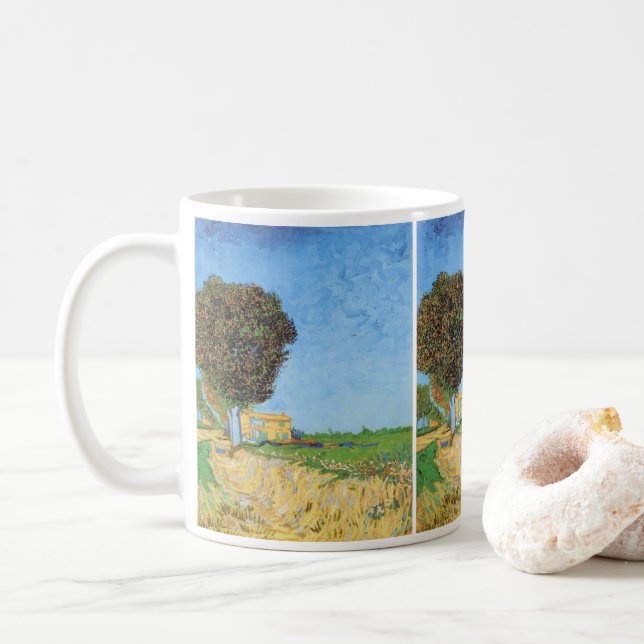 Mug Voie près d'Arles par Vincent van Gogh (Avec donut)