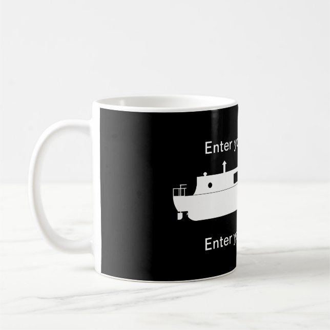 Mug Voilier étroit (blanc) (Gauche)