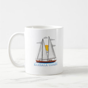 Mug Voilier nautique de la côte de Kohala