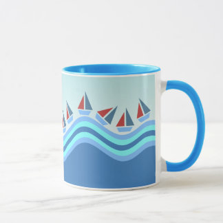 Mug Voiliers et vagues