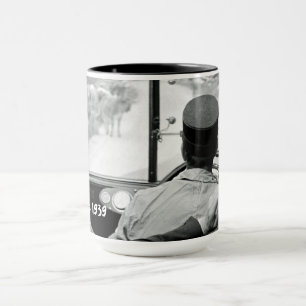 Mug Voir à travers la fenêtre des bus français 1939 Fr