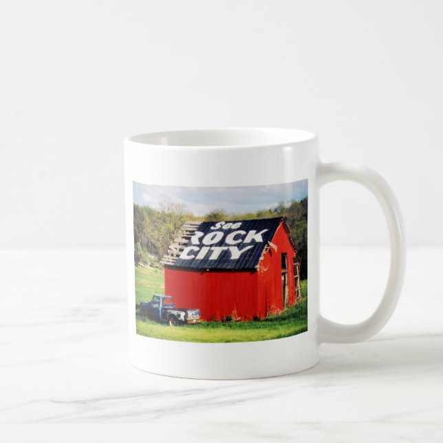 Mug Voir la grange de ville de roche (Droite)