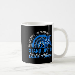 Mug Voir quelque chose dire quelque chose Ruban bleu M