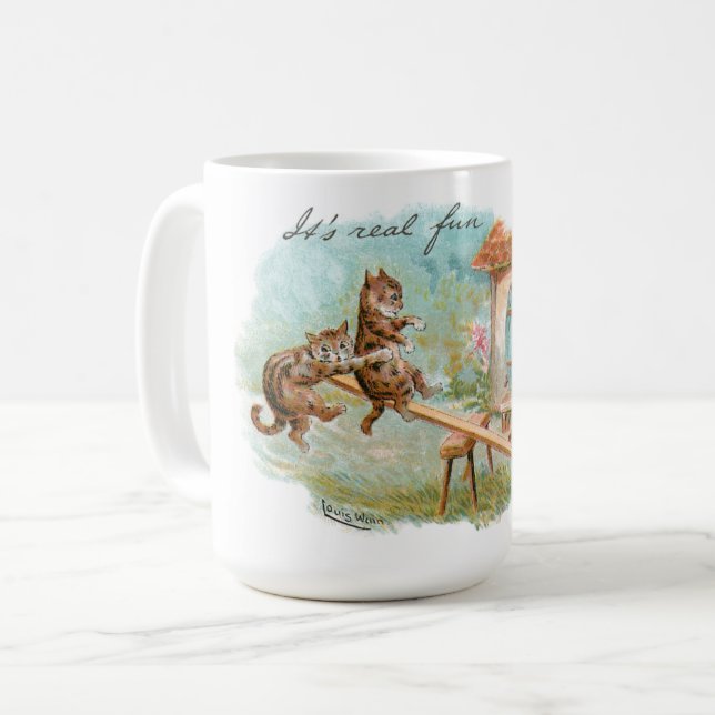 Mug Voir Saw Play Ground Cats (Devant gauche)